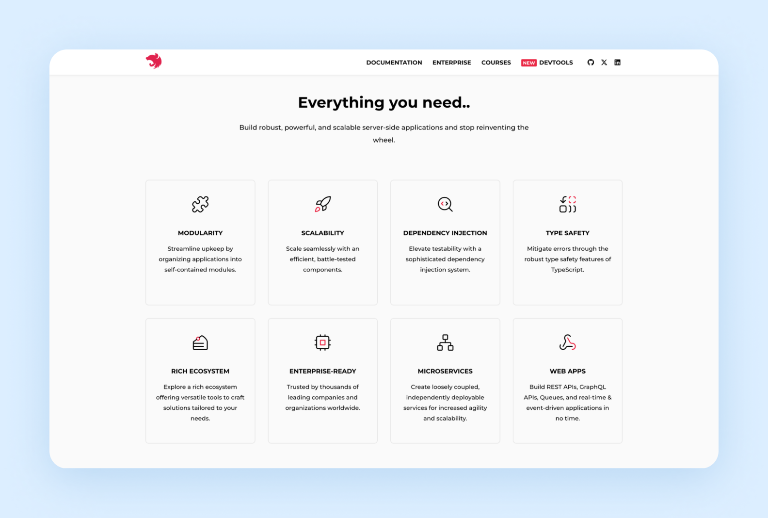 NestJS advantages