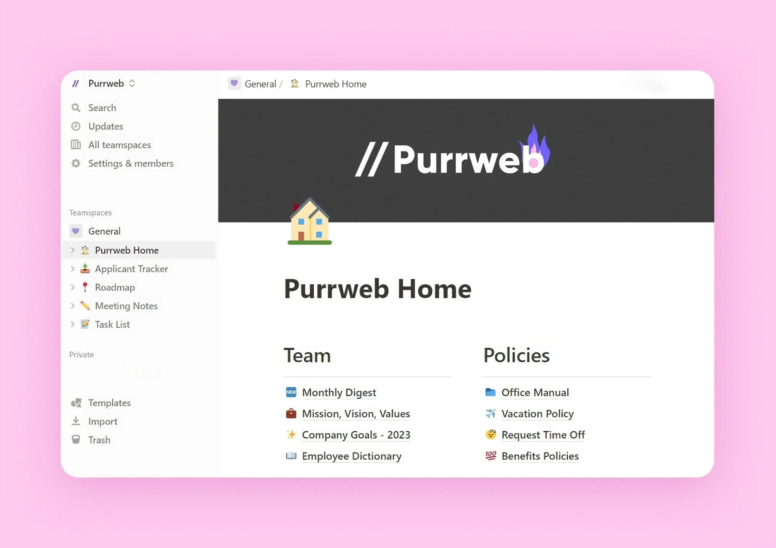 Notion screenshot