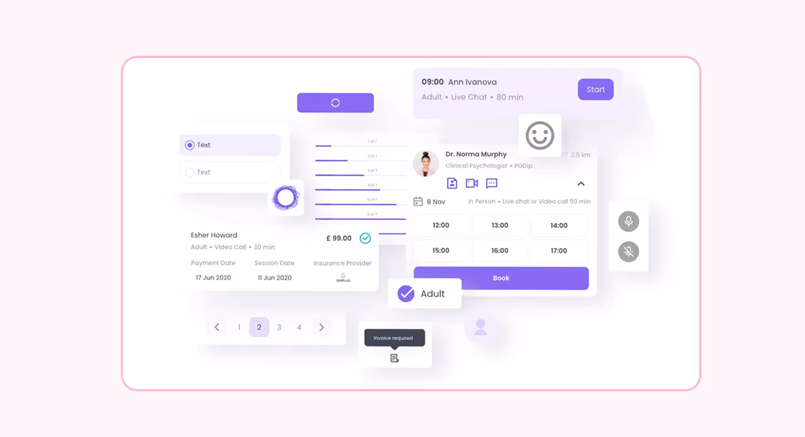 Функциональность приложения My Therapy Assistant