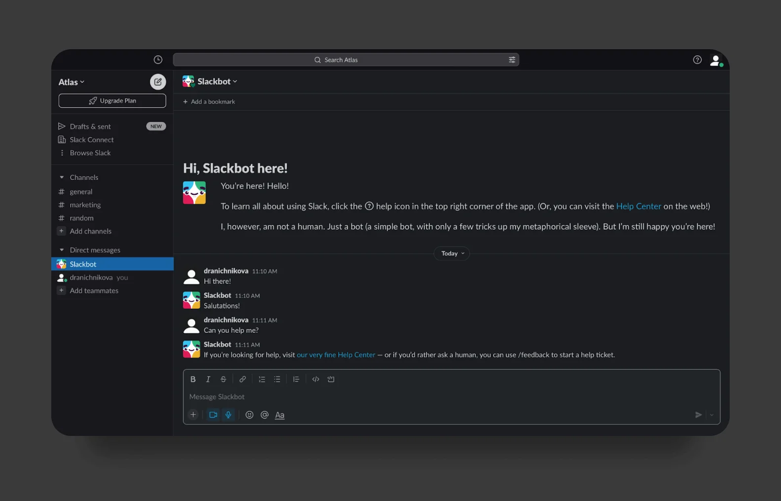Slack app