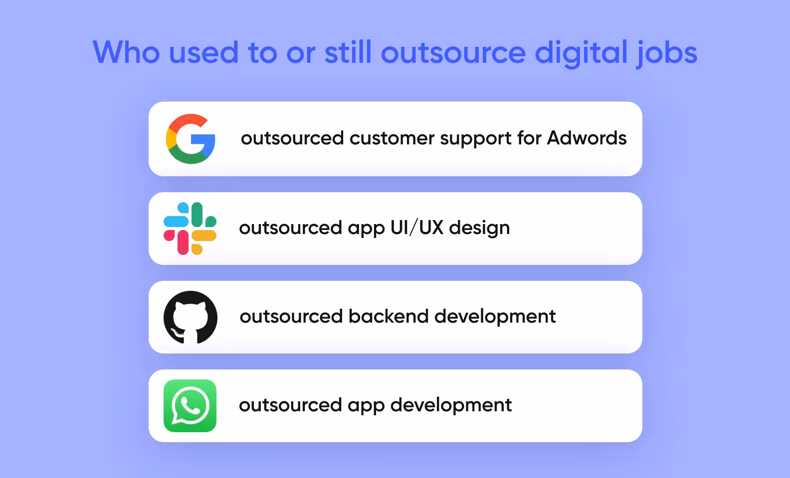 outsource tech companies 