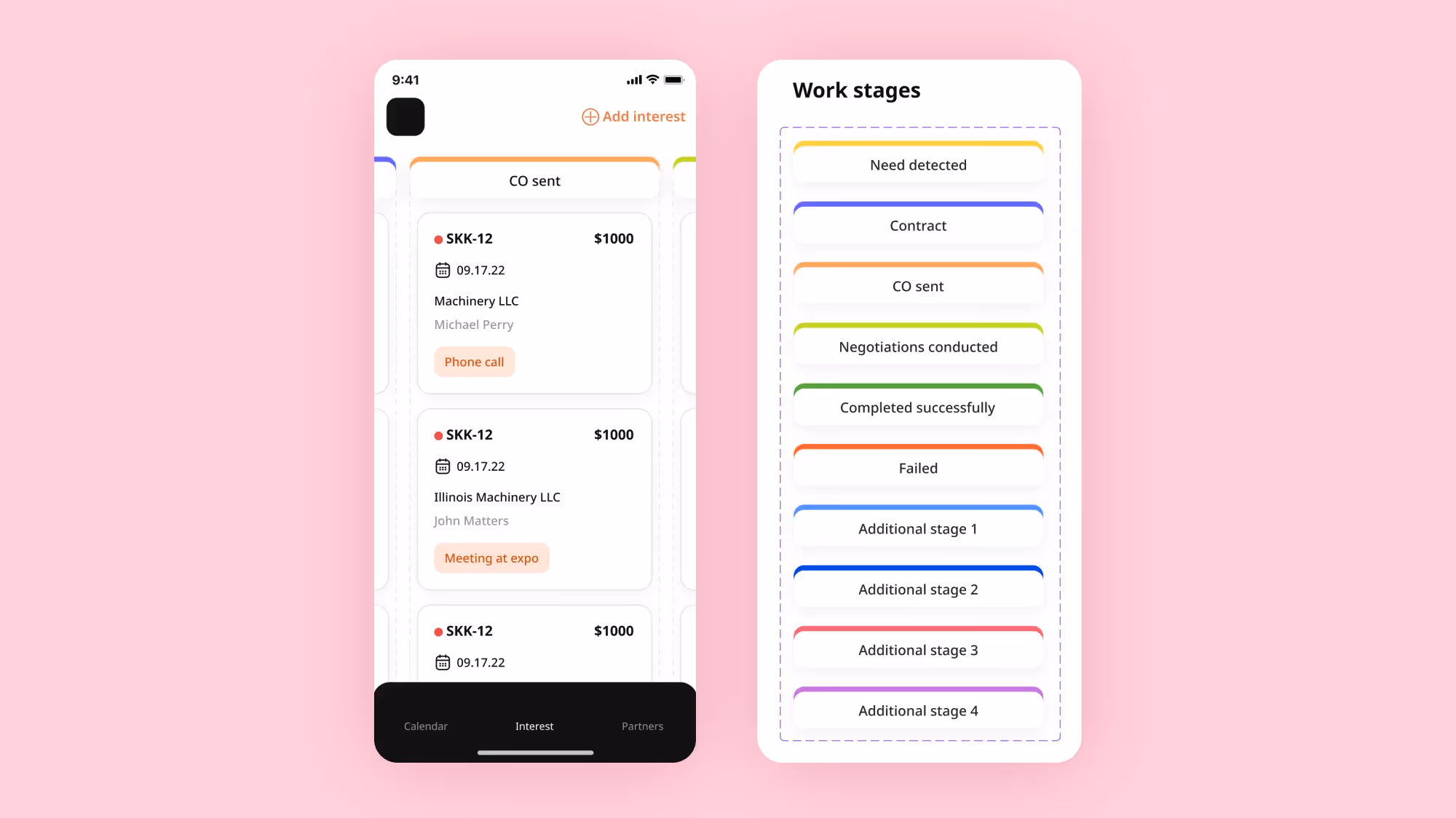 Users can set up steps