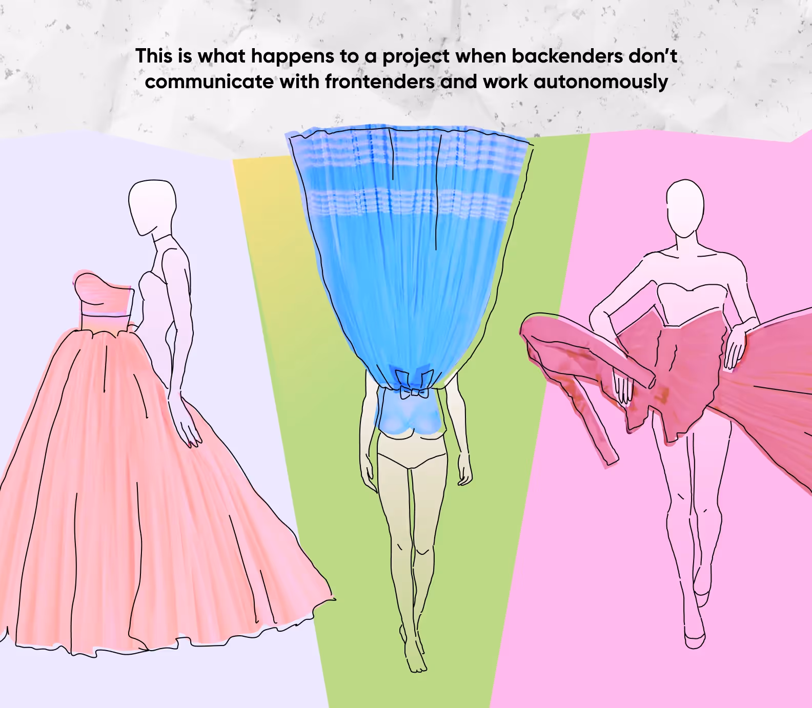 Backenders don’t communicate with frontenders example