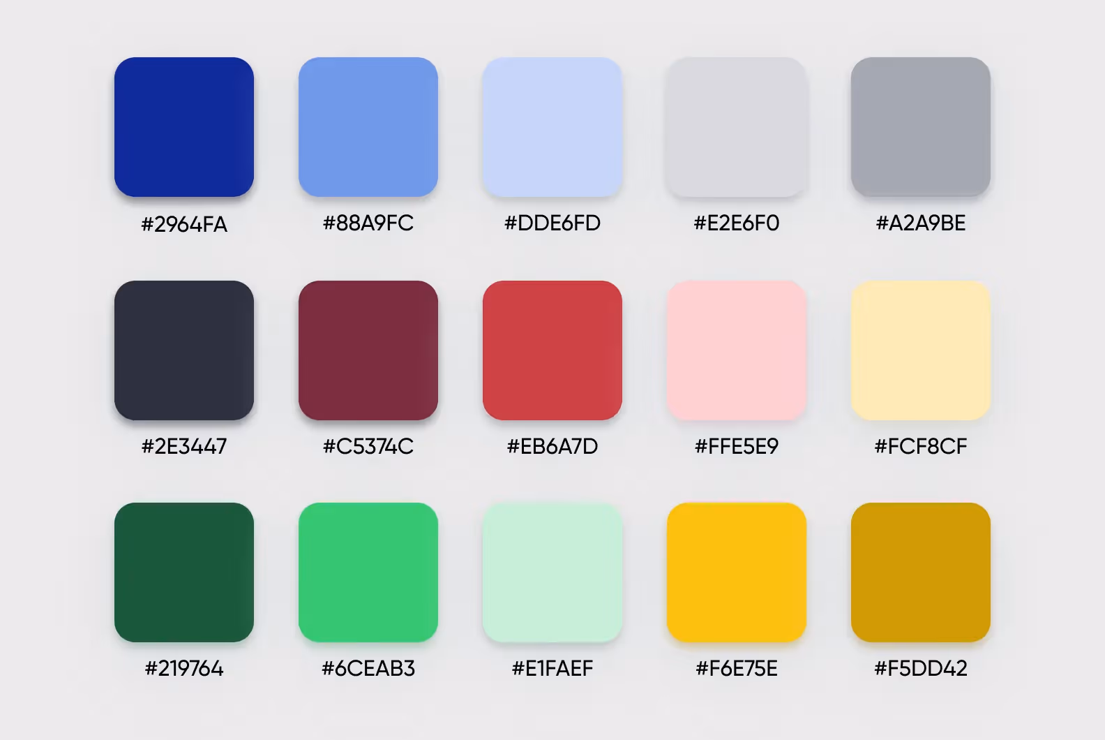 The color scheme for ThunderSoft