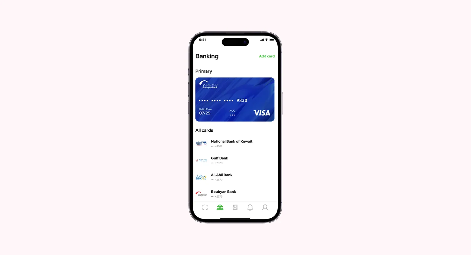 Mobile screens from KEM app