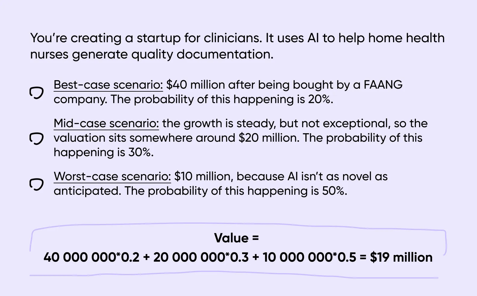  First Chicago evaluation example