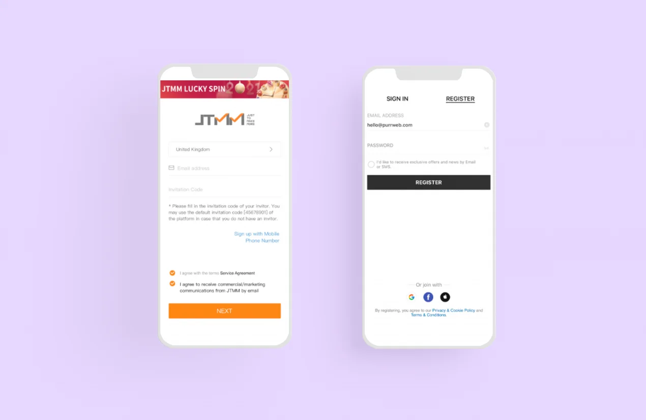 ecommerce app ui