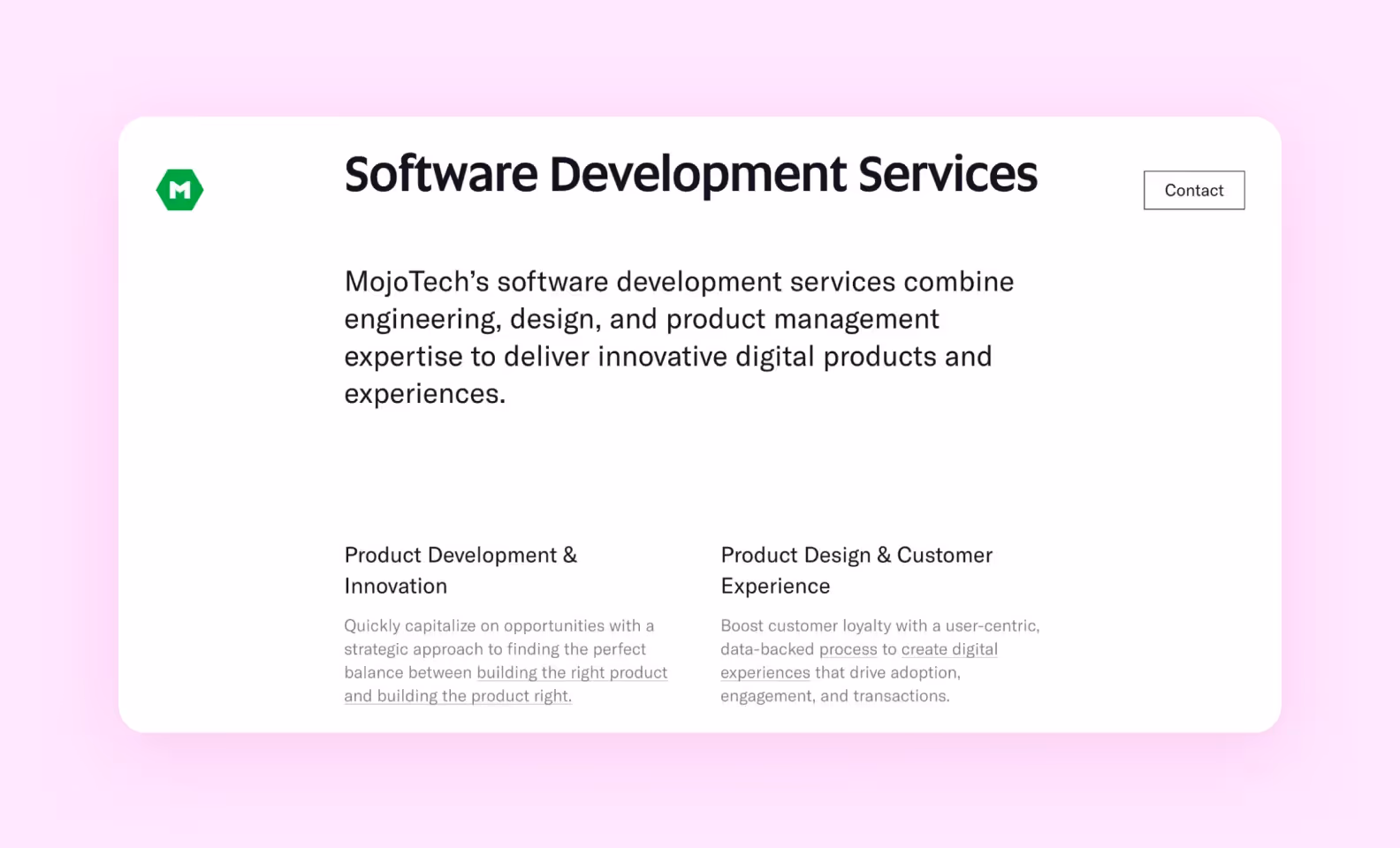 создание проектов в MojoTech