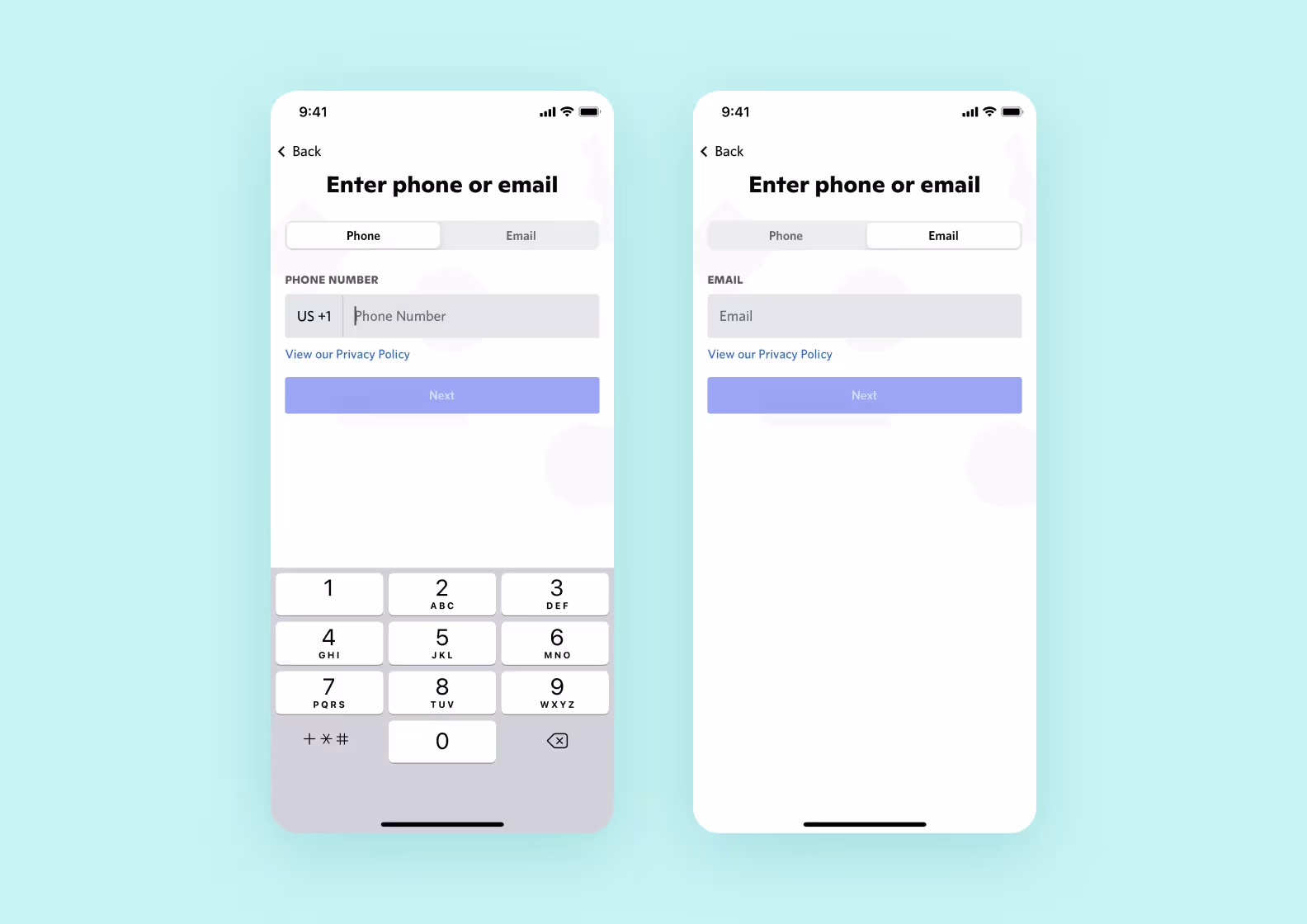 Screenshots of Discord