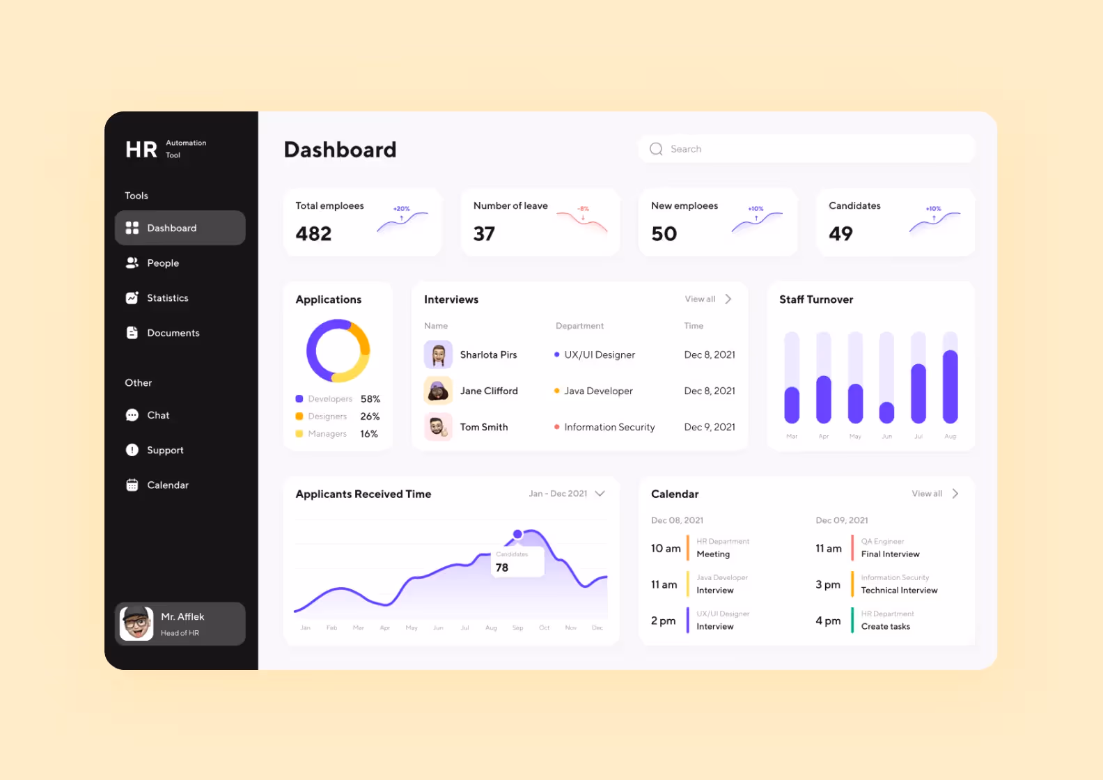 HR-platform screenshot