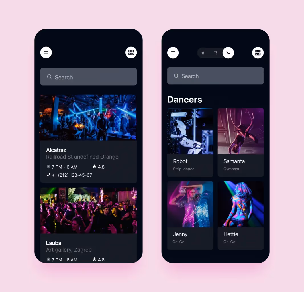 Nightclub ecosystem screenshot