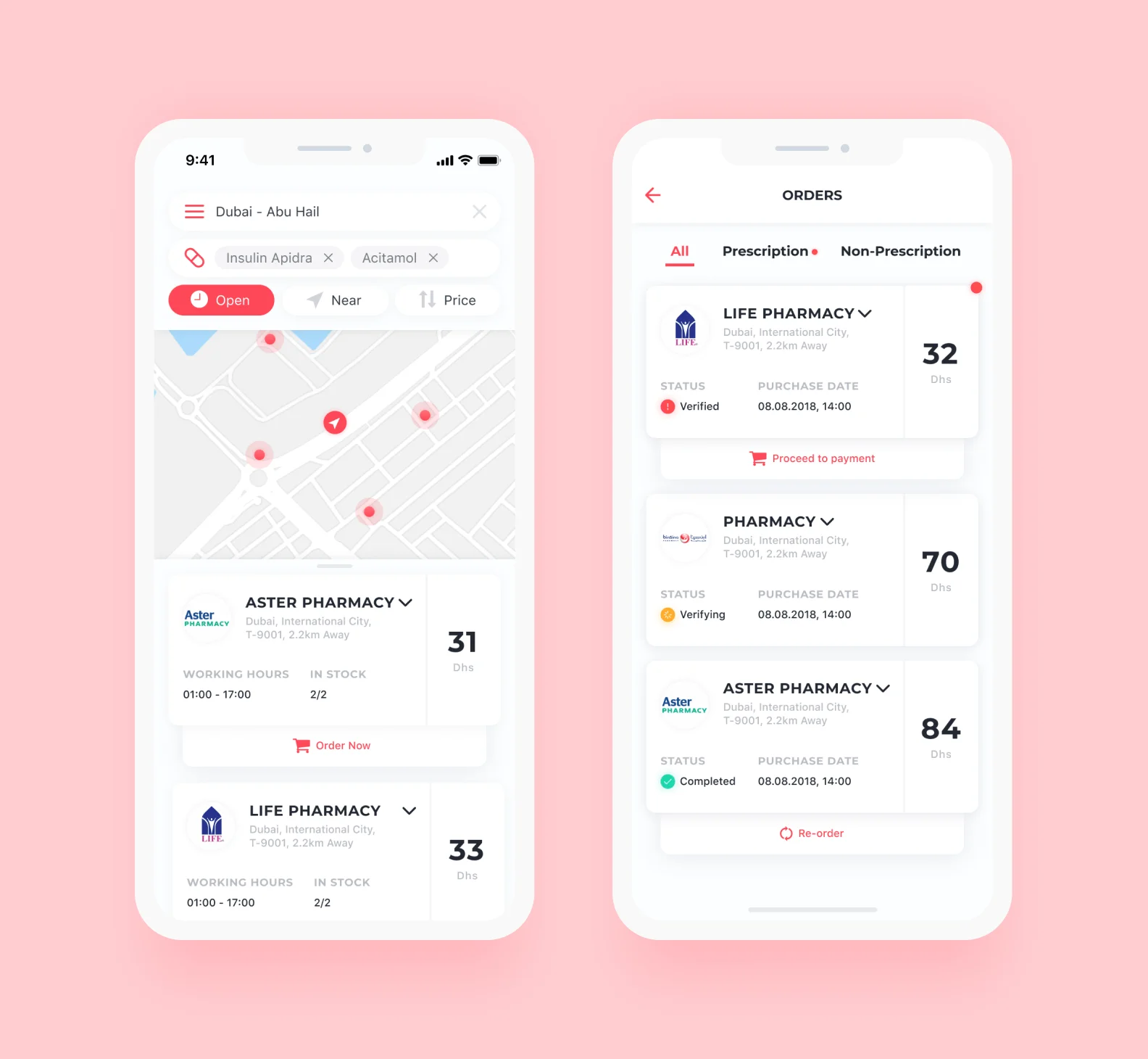 Pharmacy app screenshot