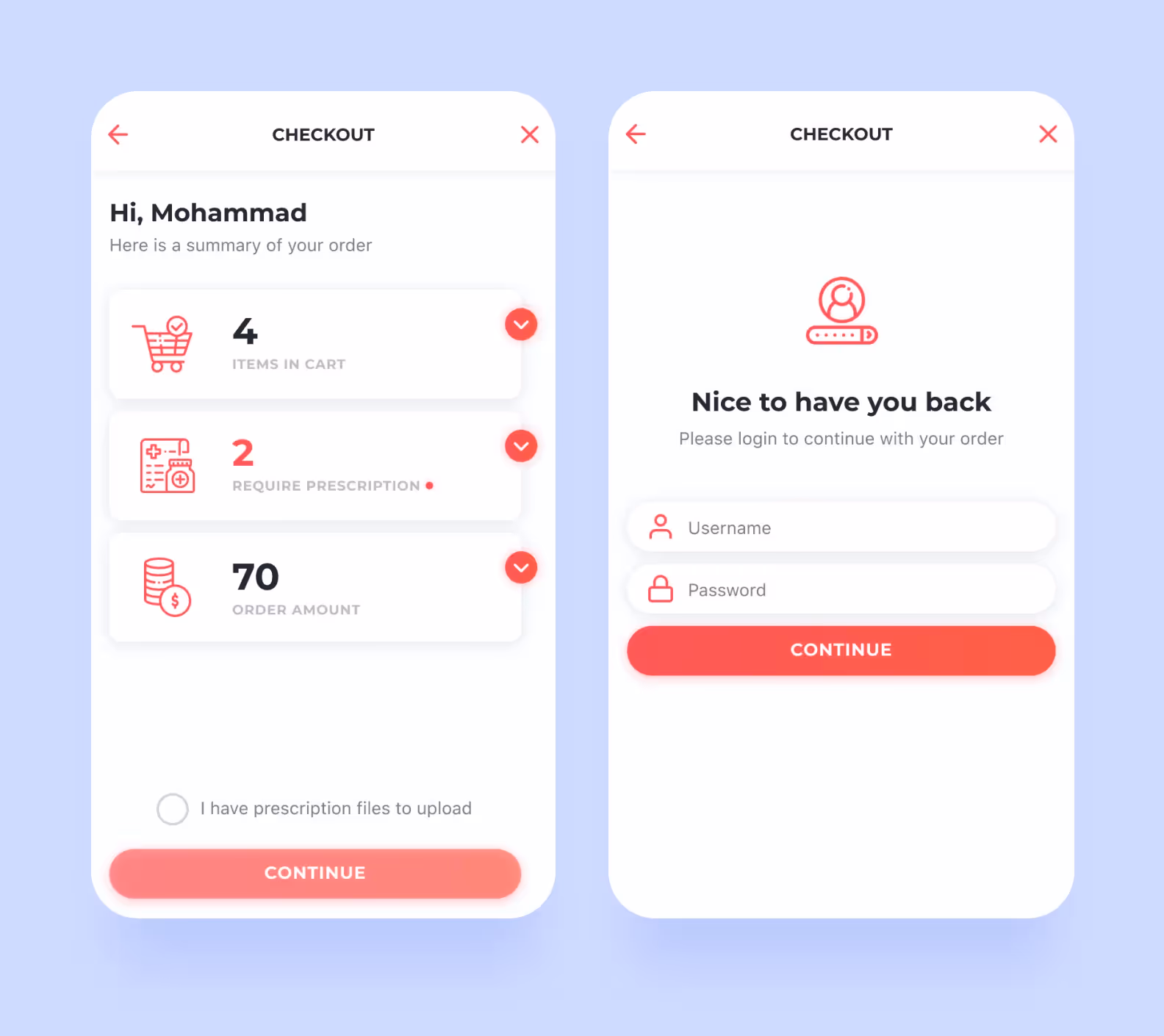 Pharmacy app design