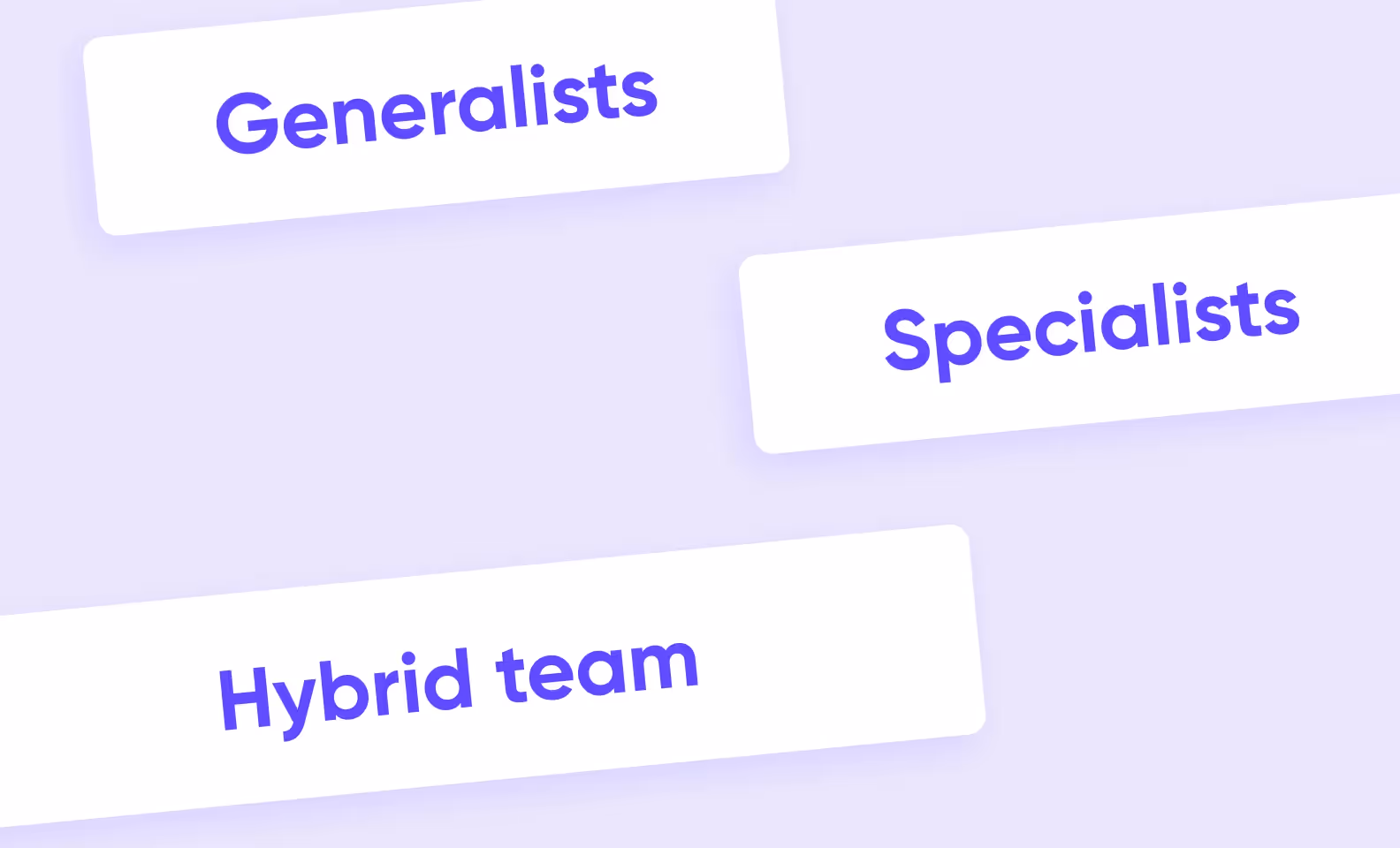 generalists, specialists, and hybrid team