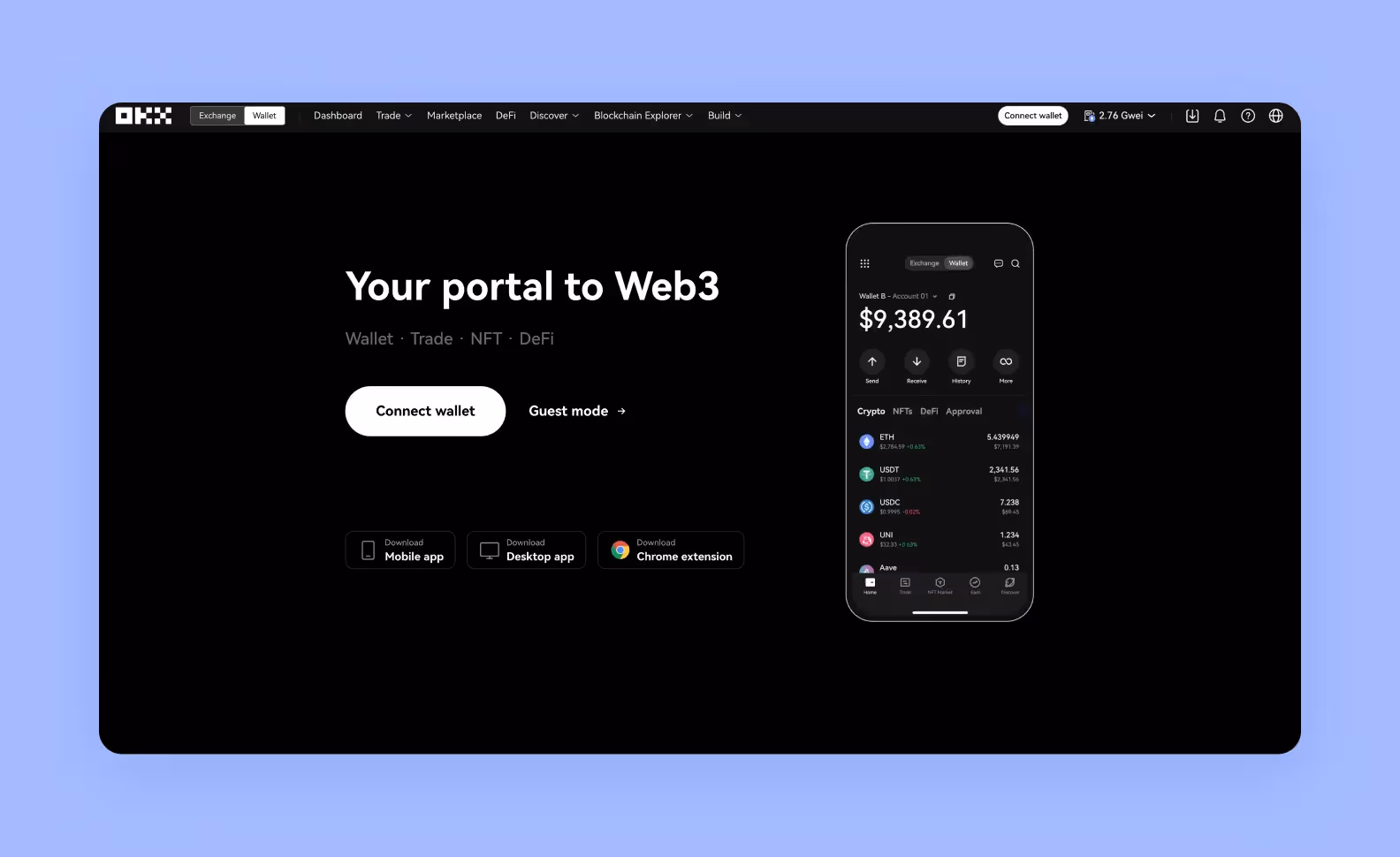 Home page of okx.com