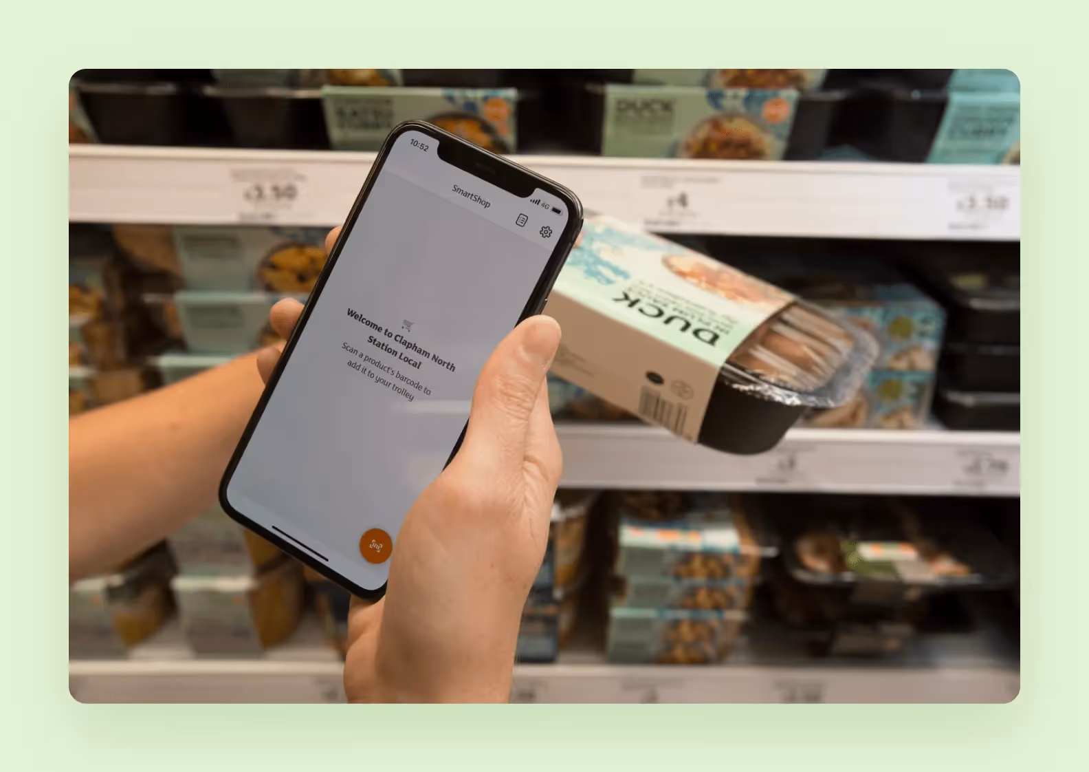 The Sainsbury’s “Scan, Pay, Go” system