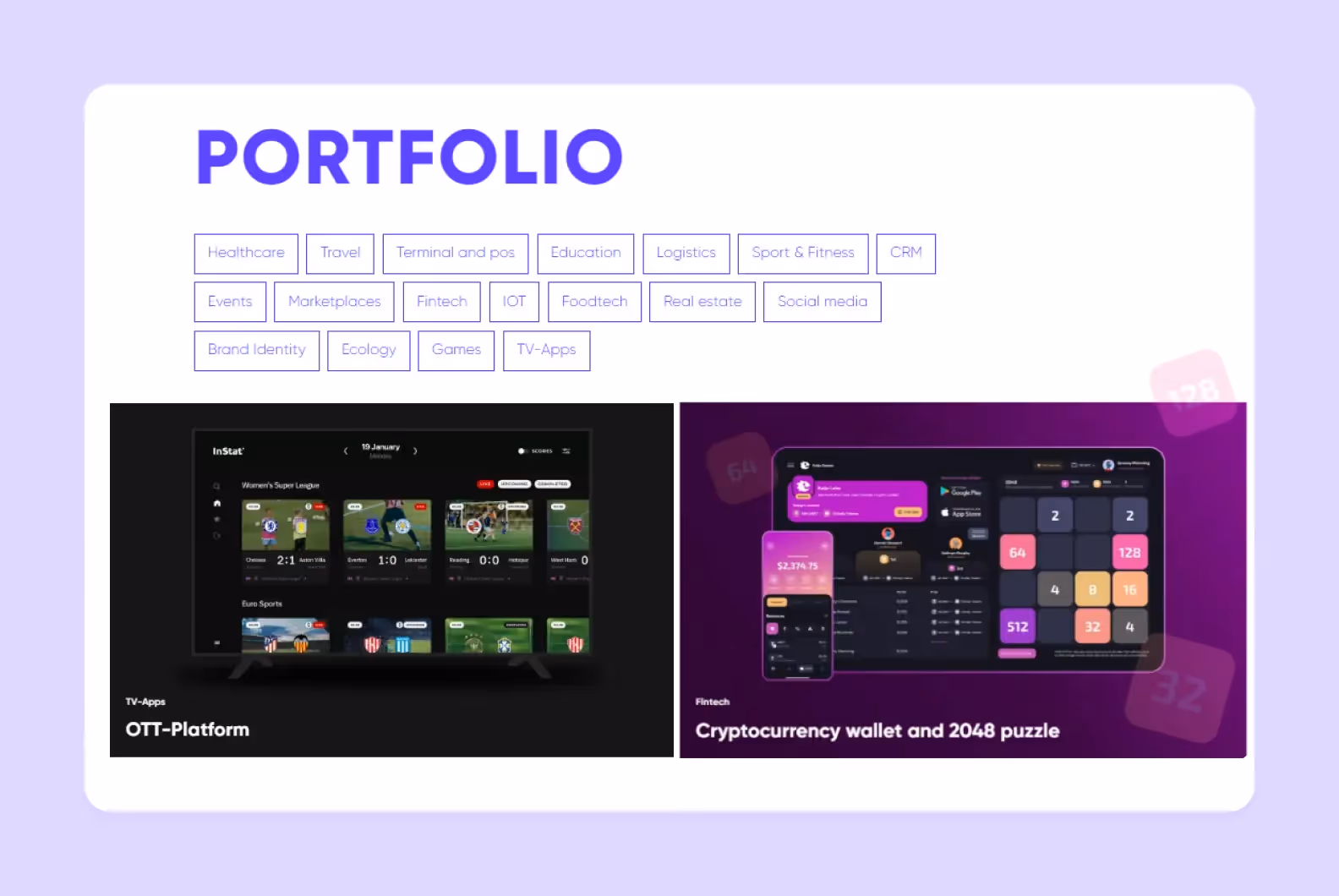 Purrweb portfolio