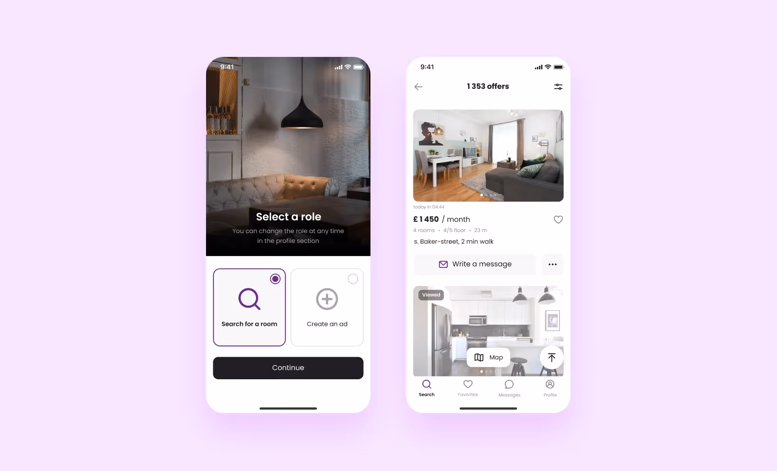 У соискателя — поиск, избранное, чаты и профиль