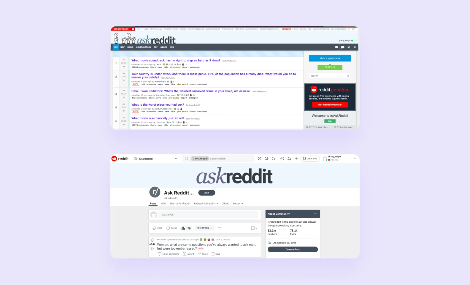 сделать приложение как Reddit