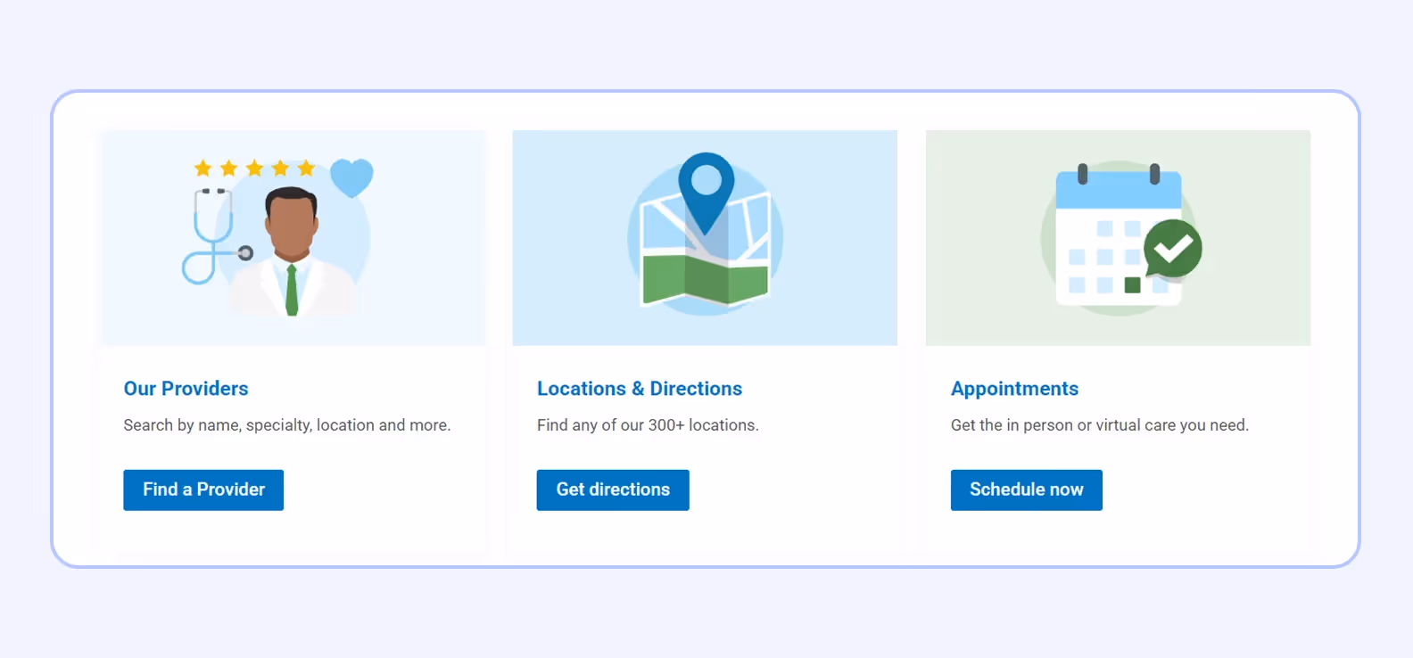 cleveland clinic website design