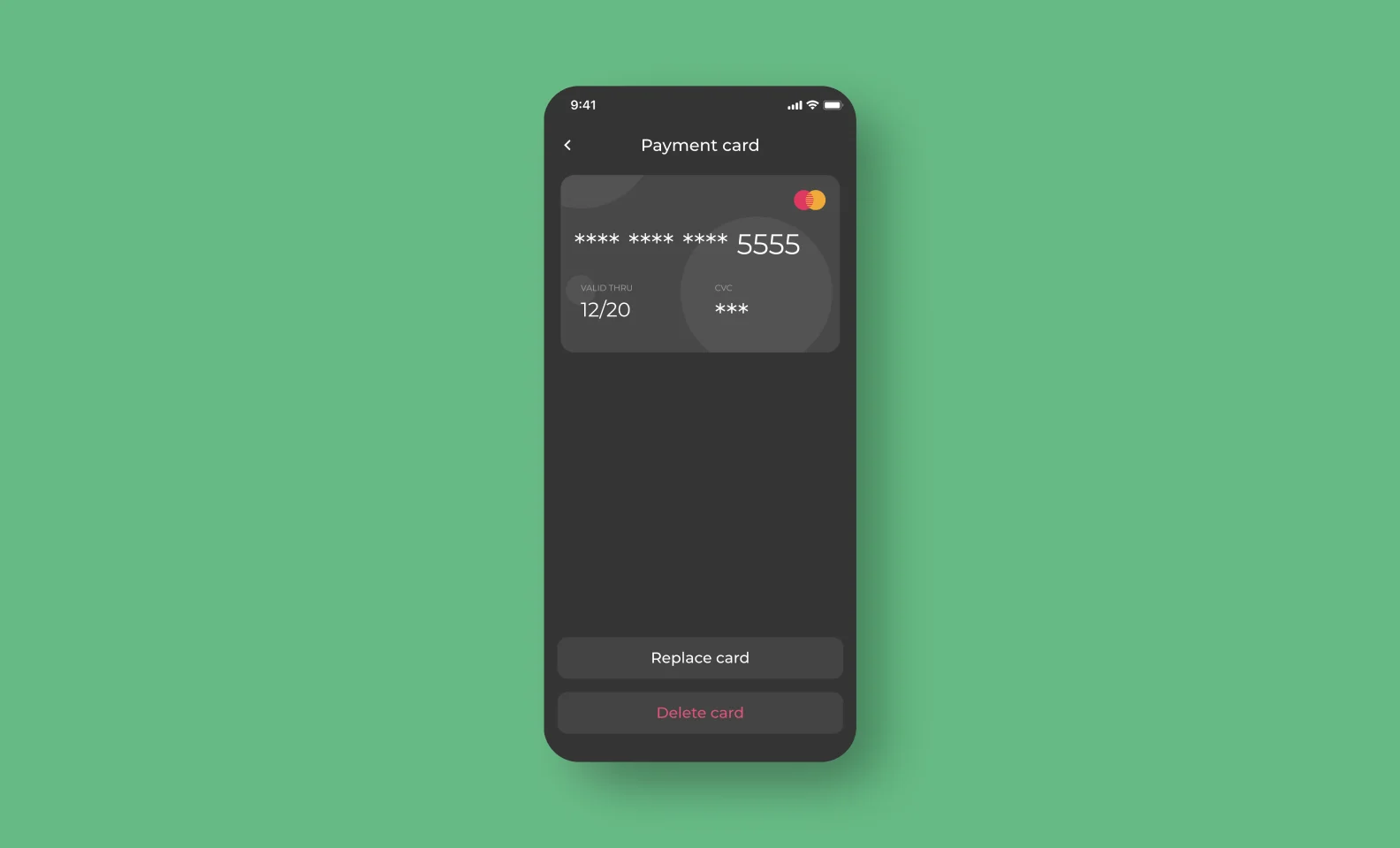 скриншот платежной информации Vendify