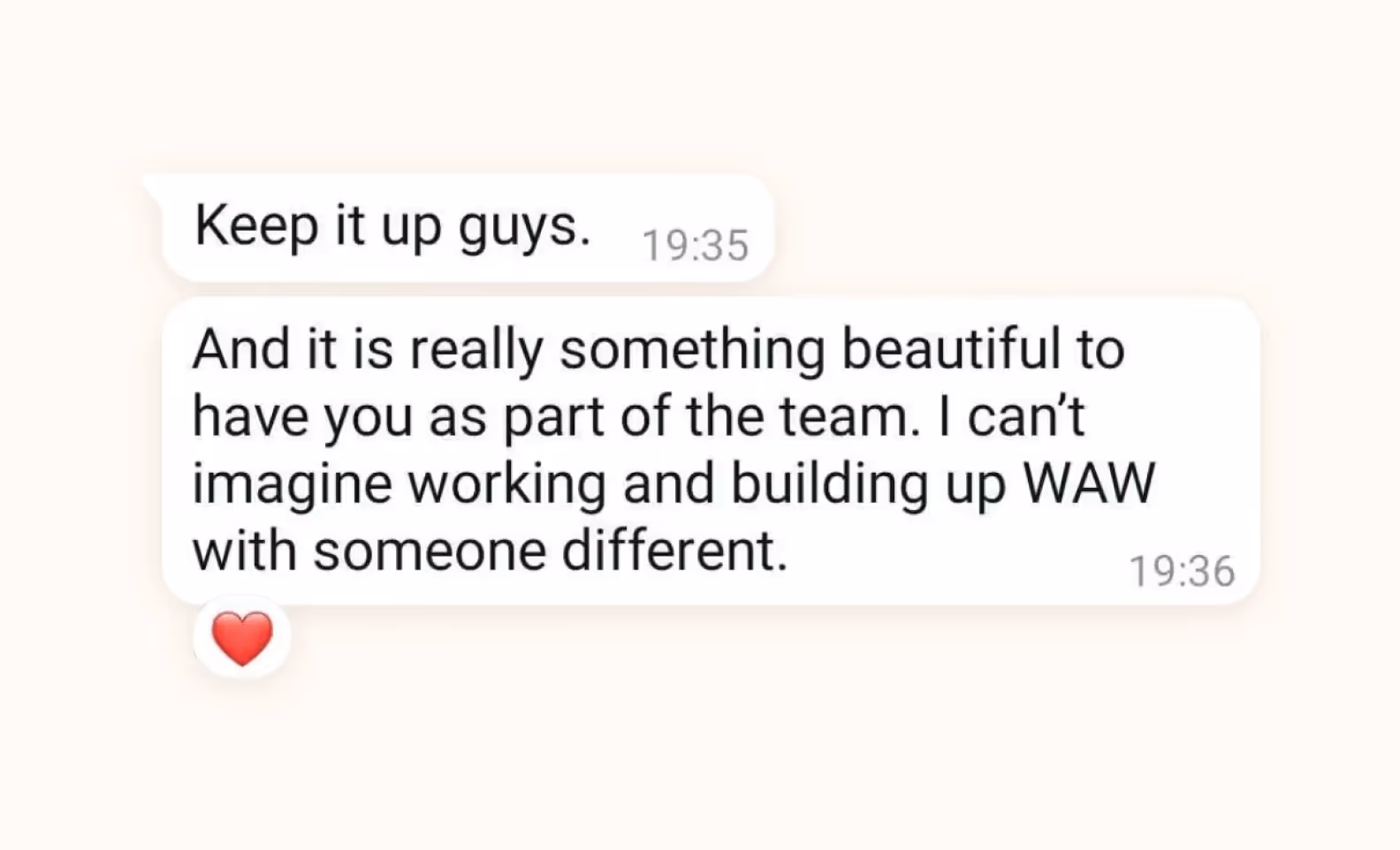 Слова благодарности от заказчика