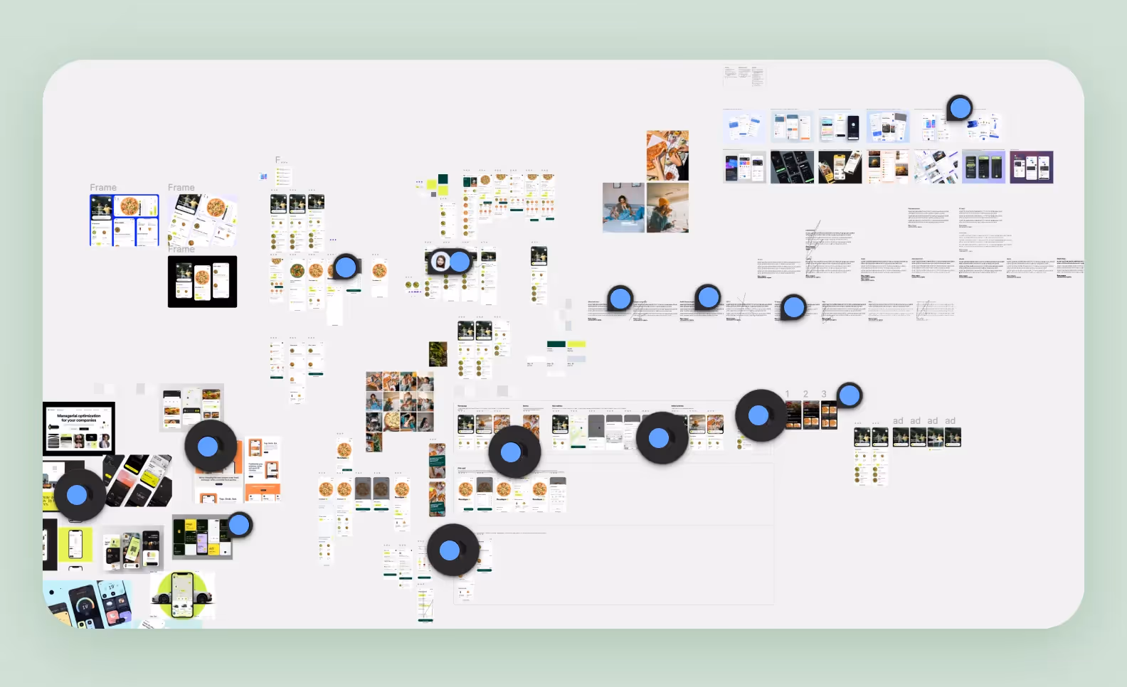 Страница в Figma с референсами, которые собрали мы