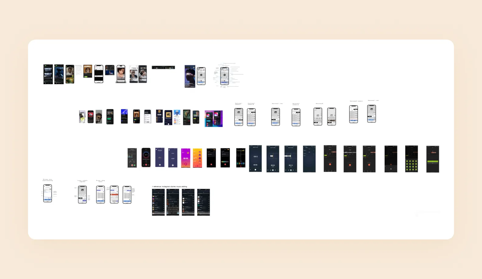 Доска в Miro с референсами от заказчика