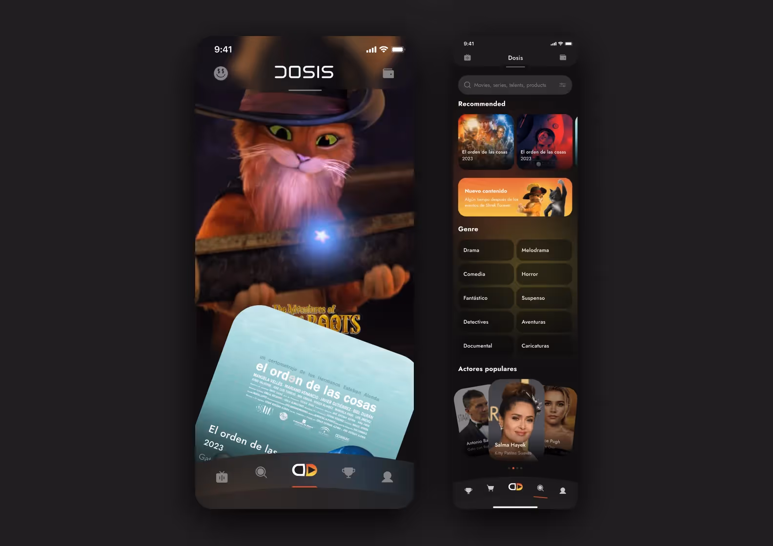 Dosis app screen