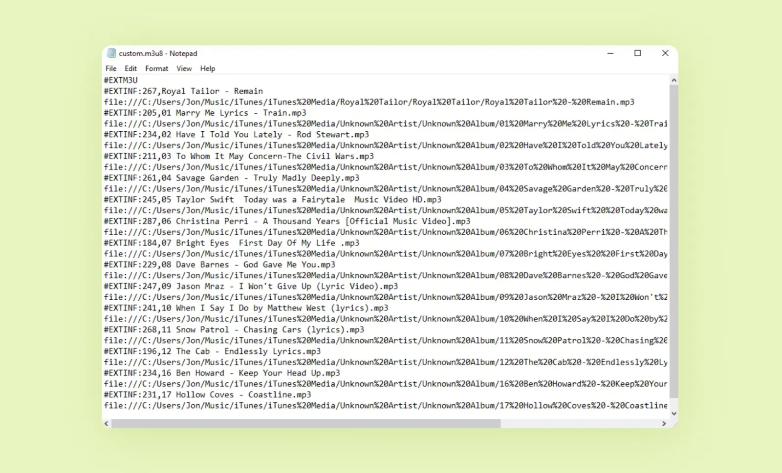how reseller playlists look like without an IPTV system