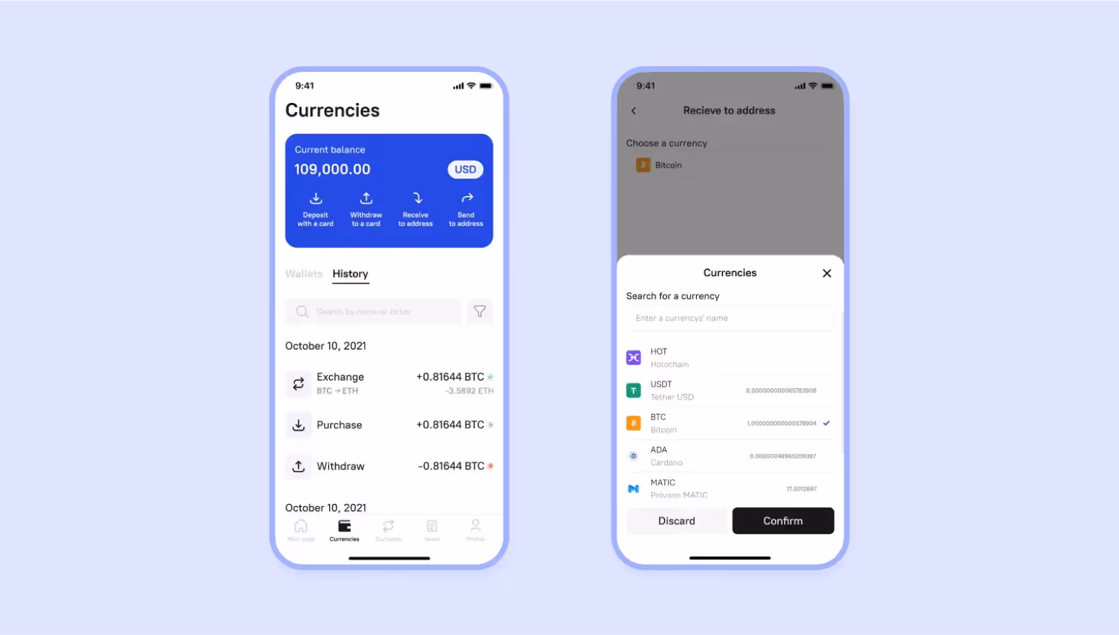 cryptocurrency wallet design - Broex