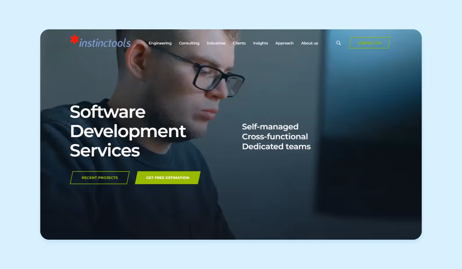 Instinctools main page