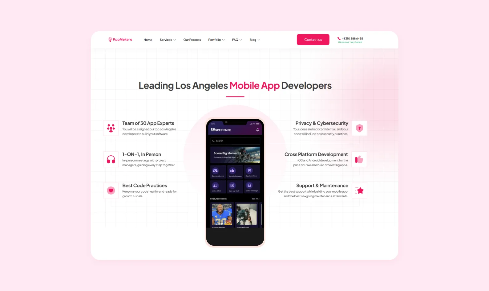 The AppMakersLA main page