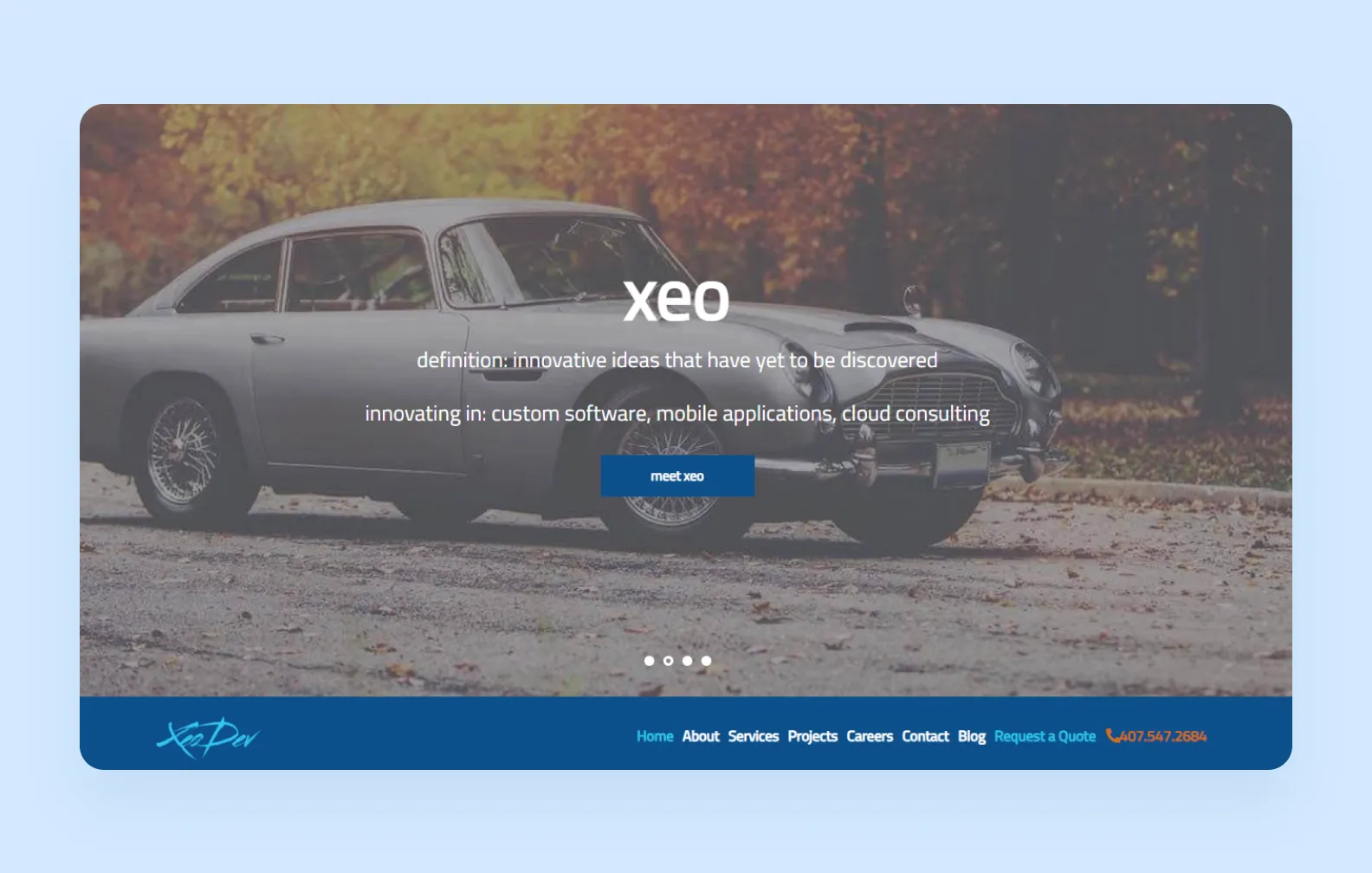 XeoDev main page