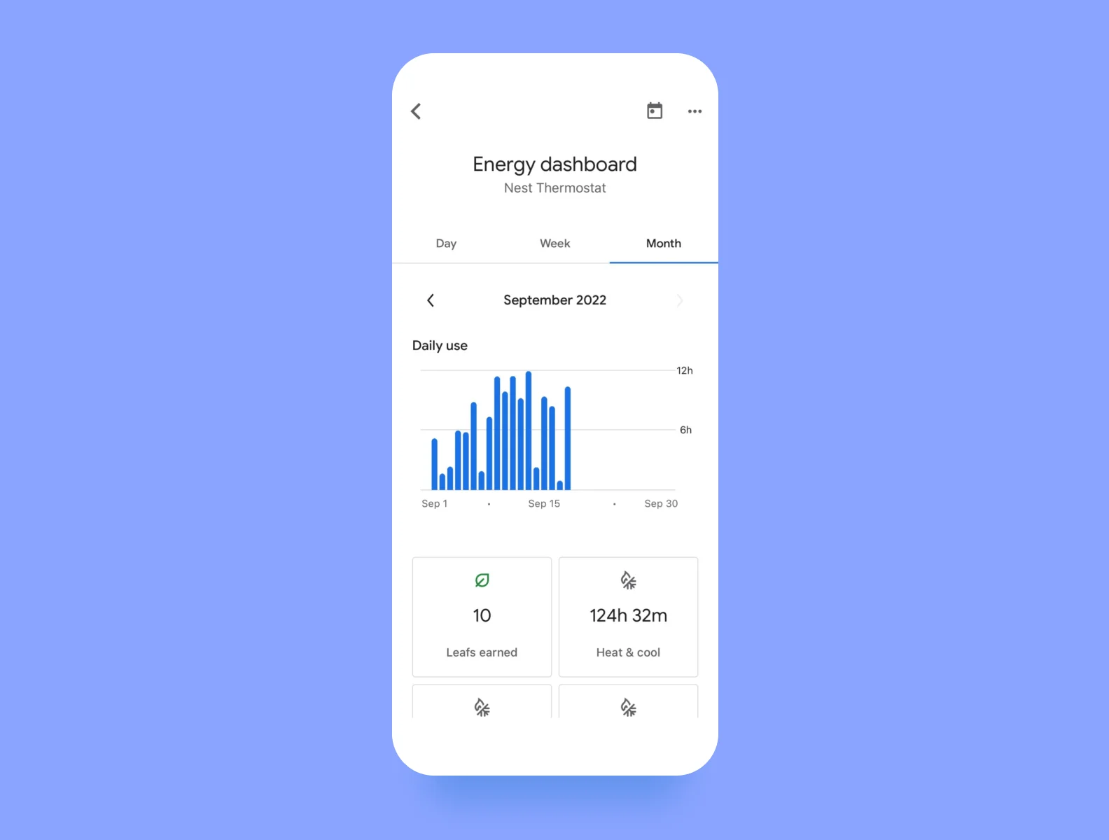Google Home dashboard