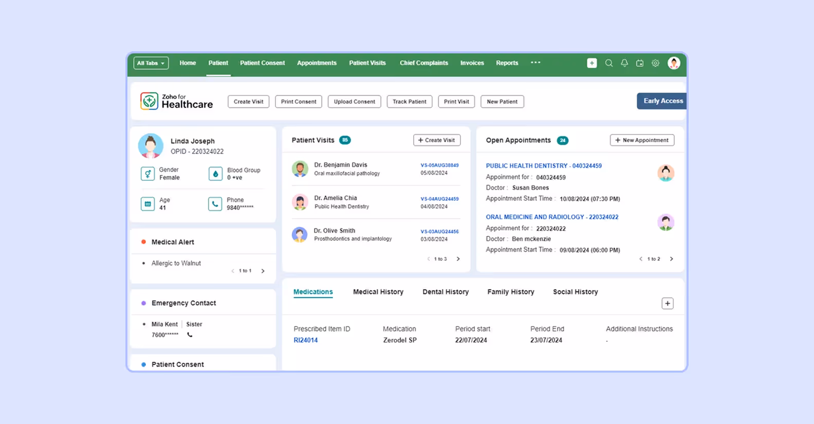 Zoho for healthcare