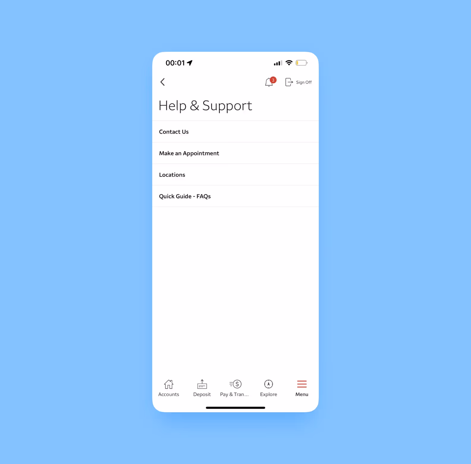 Пример страницы с поддержкой