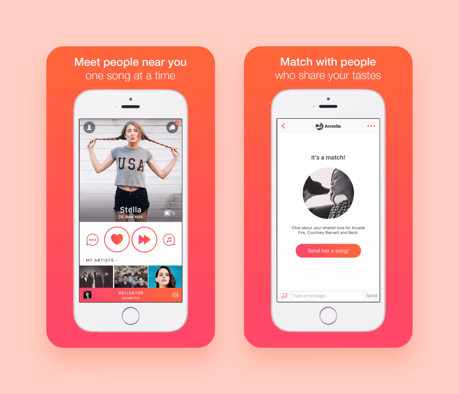 example of an application based on people's tastes