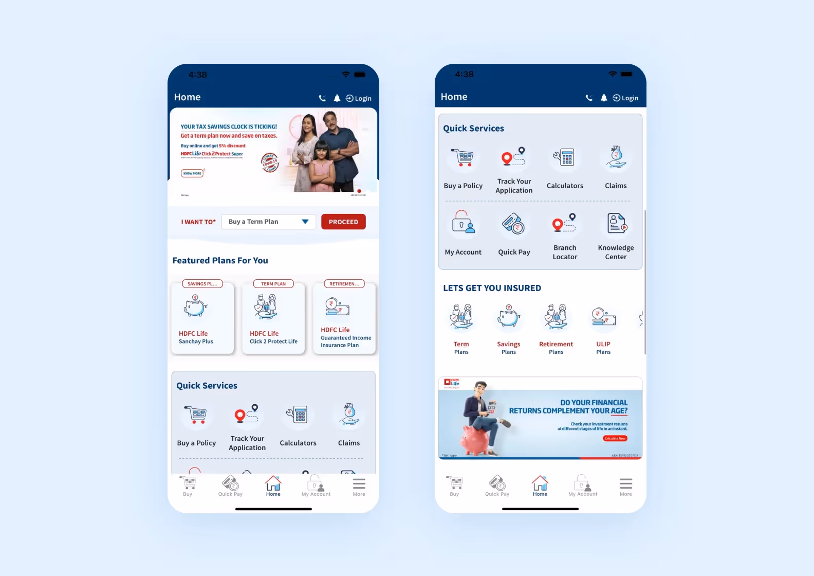 HDFC life insurance application