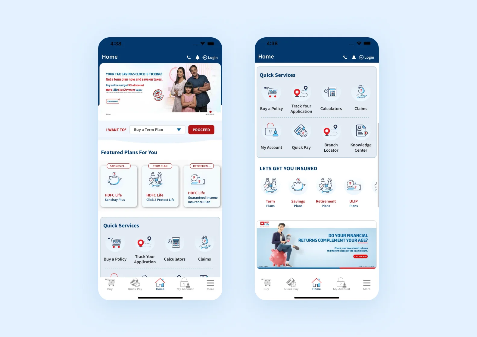 HDFC life insurance application