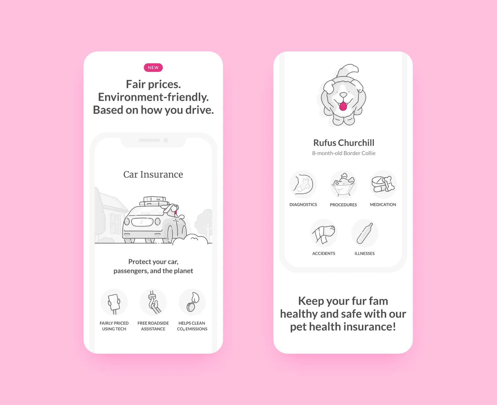 Lemonade app screens