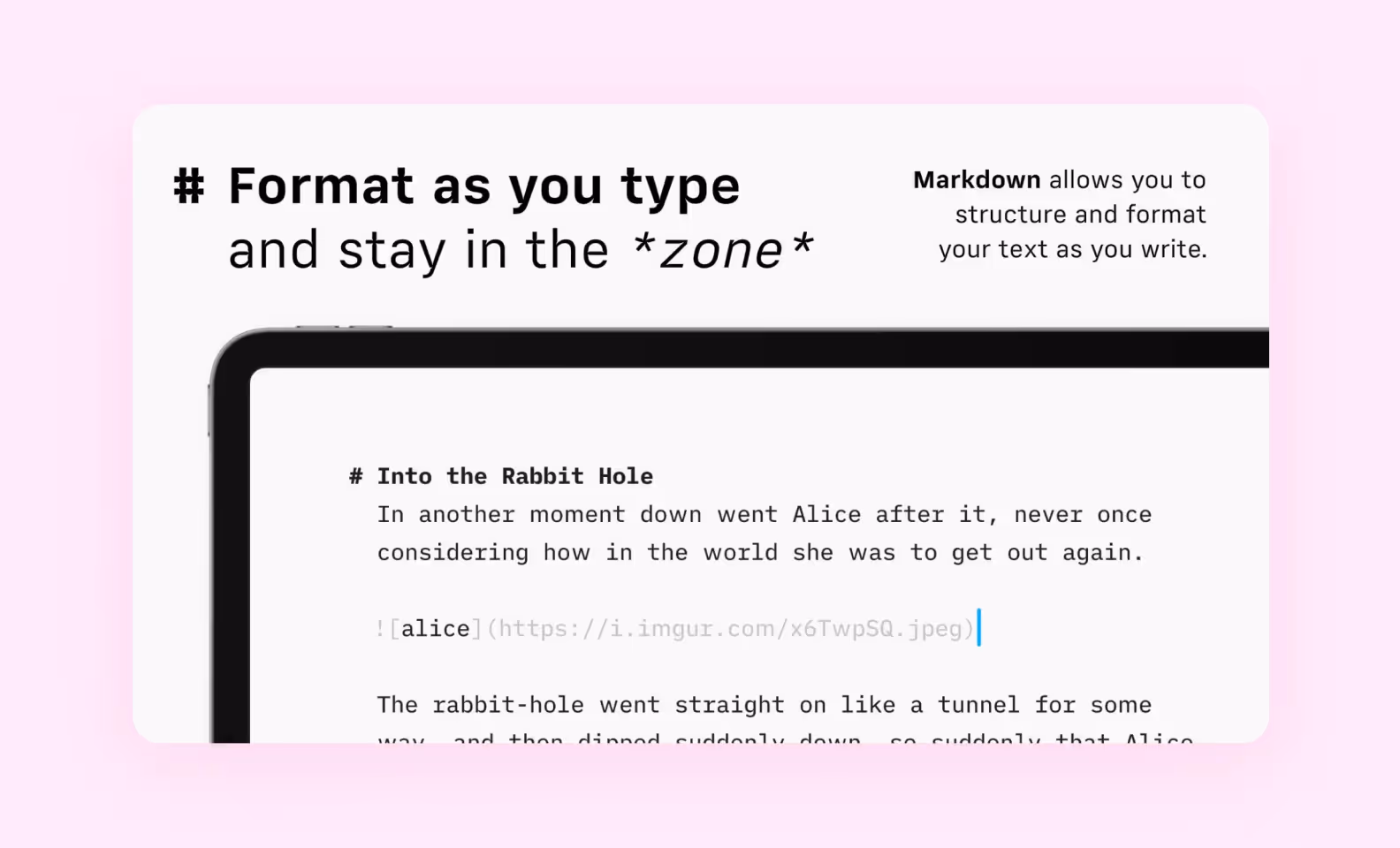 iA Writer app screenshot