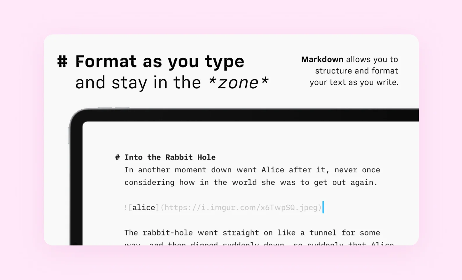 iA Writer app screenshot