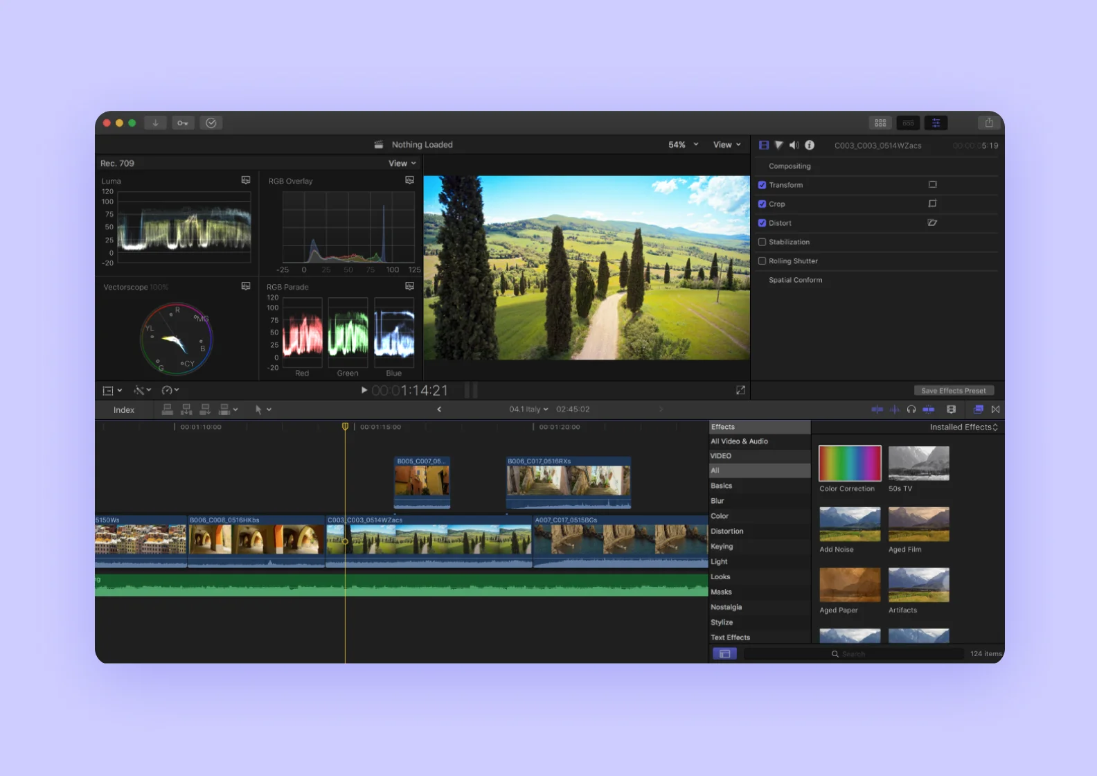 Final Cut Pro app screenshots