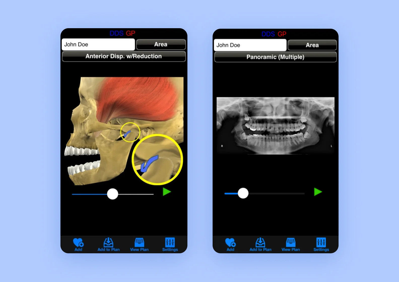 DDS GP app screenshot