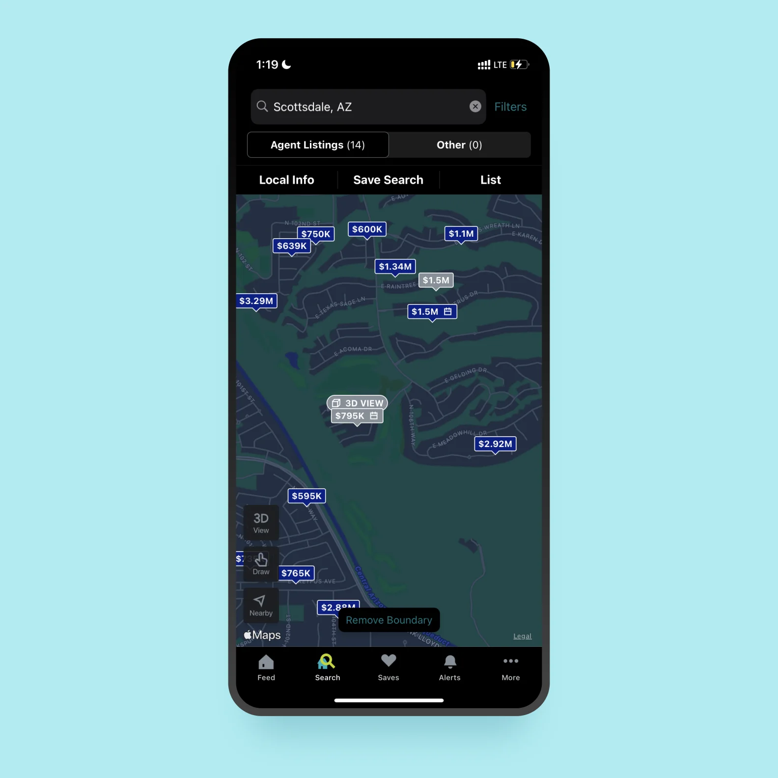 Trulia app map screenshot