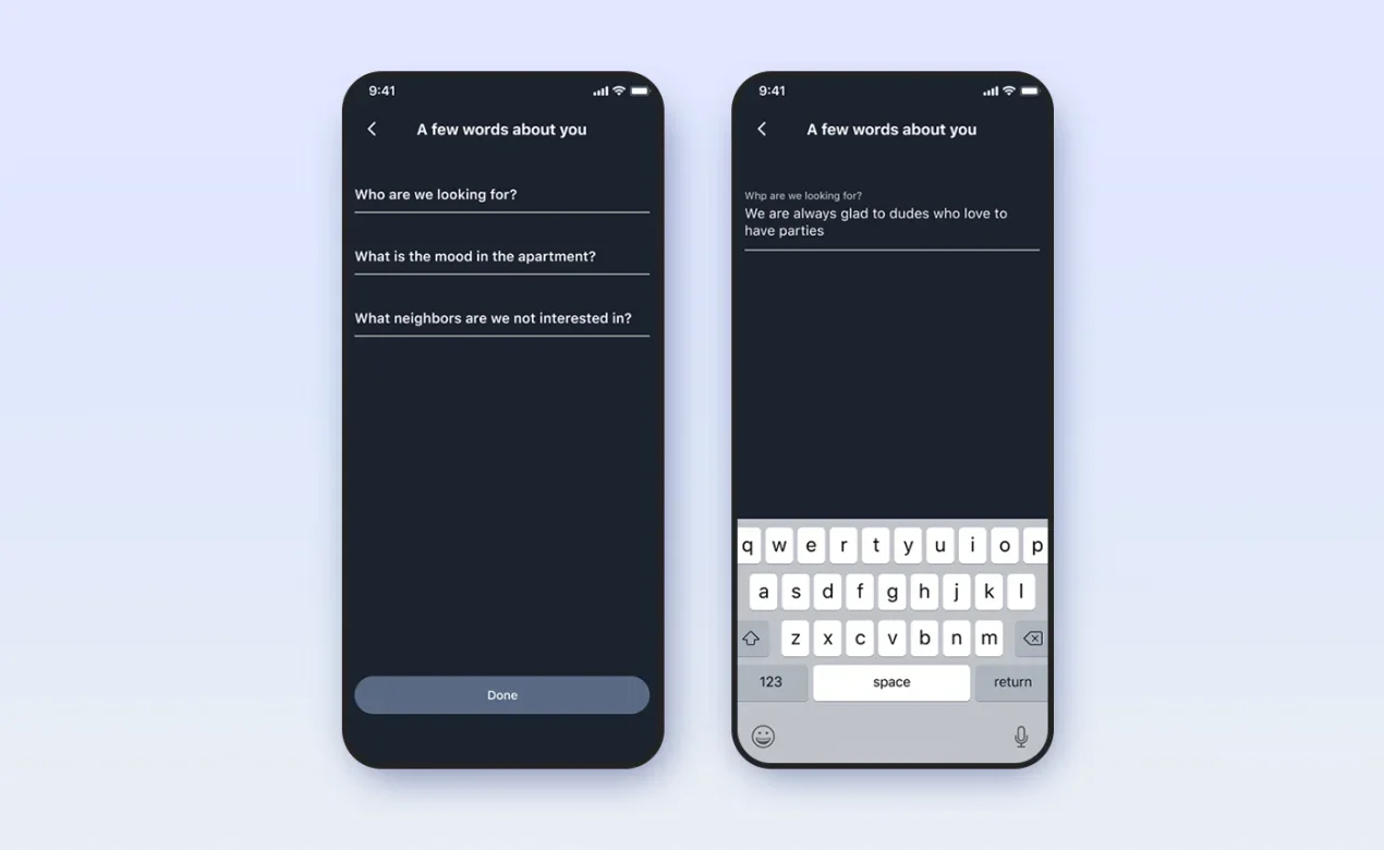 Screens of onboarding in the Pad app, developed by Purrweb