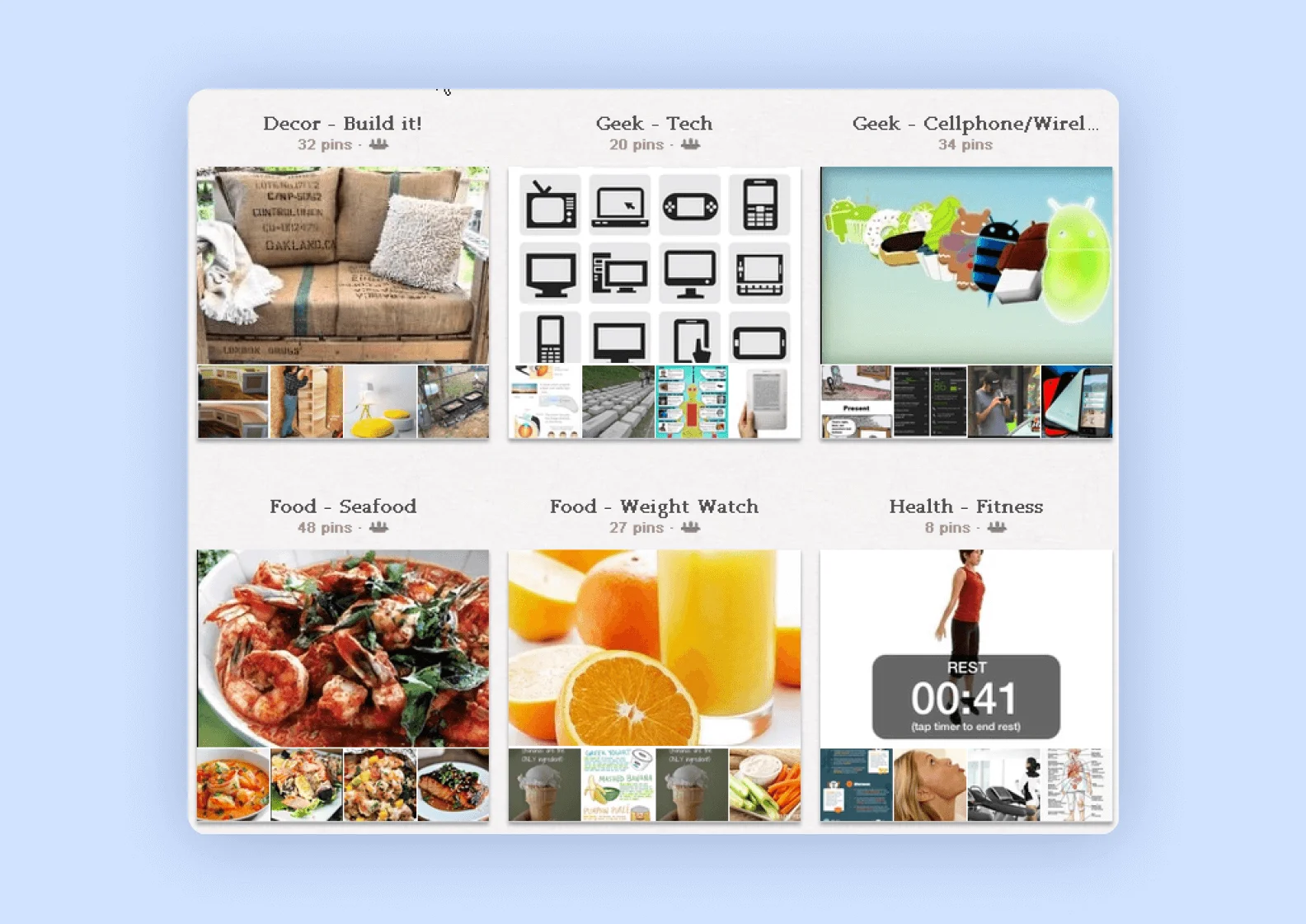 The MVP version of Pinterest