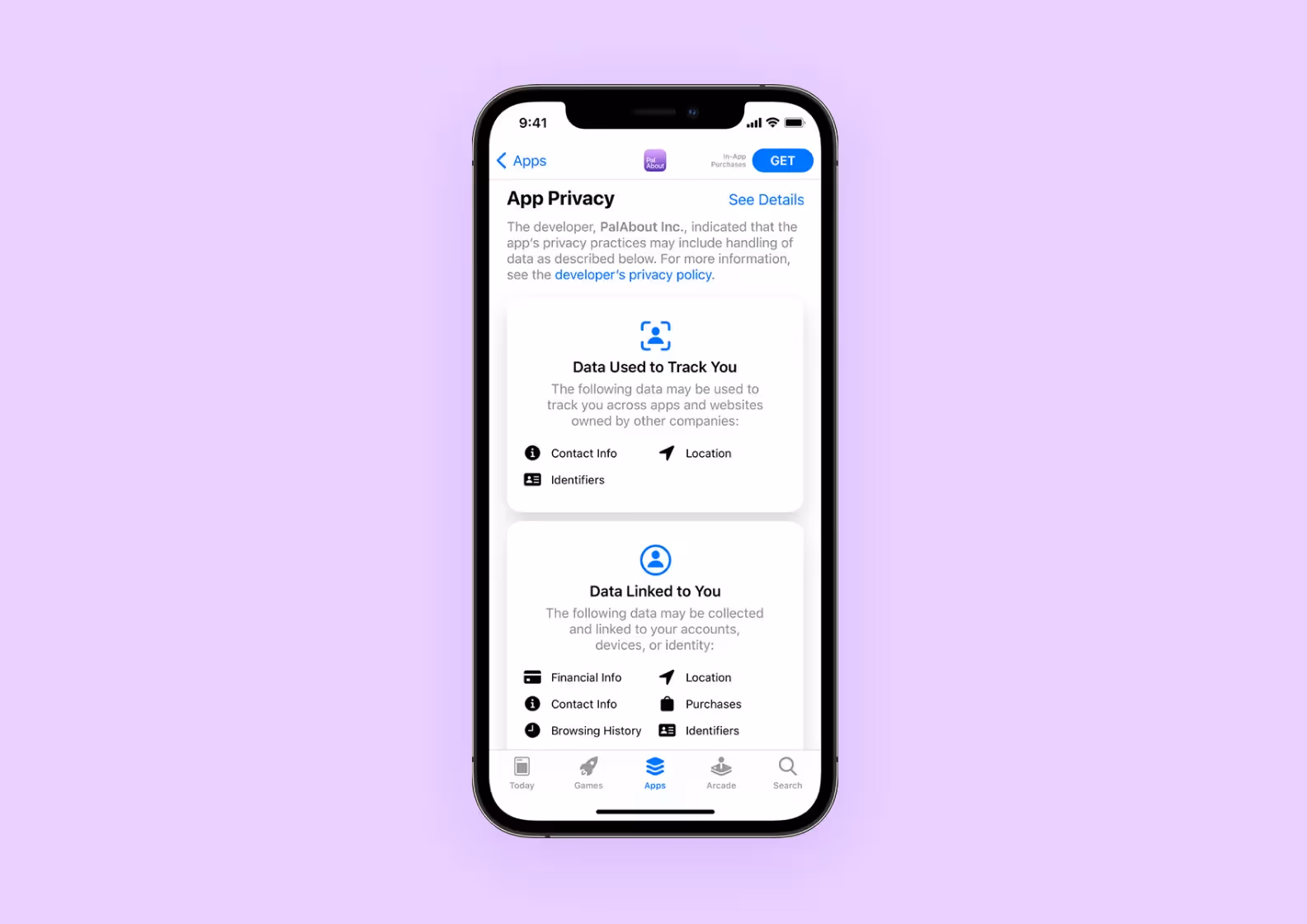 App privacy in the App Store