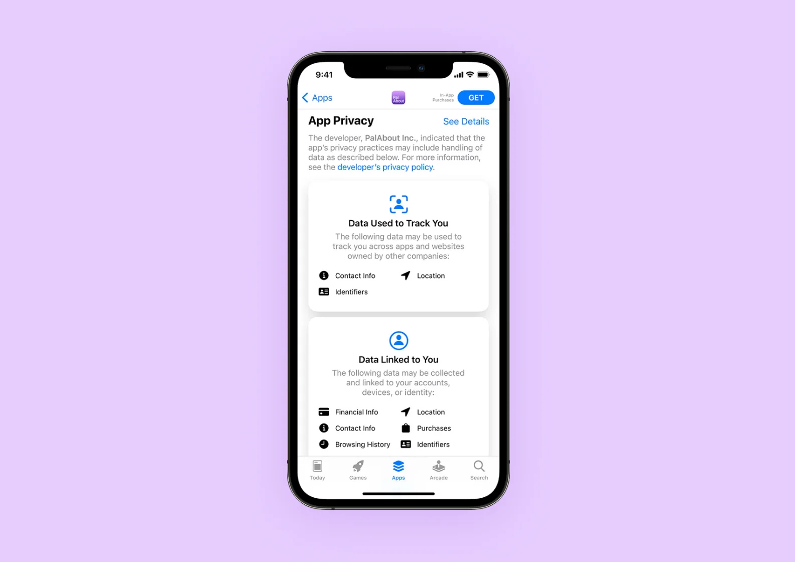 App privacy in the App Store